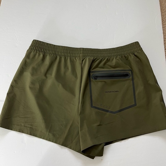 Outerknown Active Army Green Shorts New with Tags XL - Picture 2 of 5